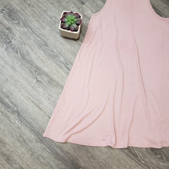 GAP * Knit Tank Dress * A-Line Blush Pink Sz XS - Picture 6 of 8